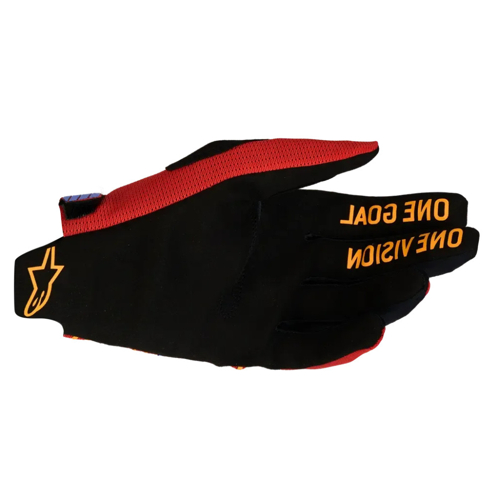 Radar Pro Gloves — M, Red/Cyan/Black, Short Cuff