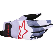 Radar Gloves — L, Gray, Red, White, Light Lilac, Black