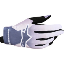 Radar Gloves — L, Gray, Light Lilac, White, Black