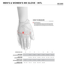 Techstar Gloves — M, Black/Red/White, Short Cuff