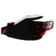 Techstar Gloves — M, Black/Red/White, Short Cuff