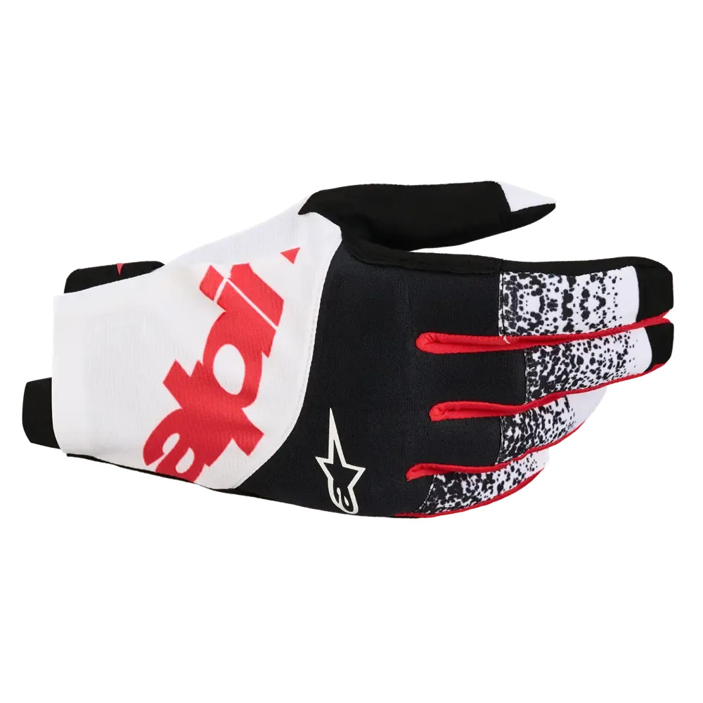 Techstar Gloves — L, Black, Red, White, Short Cuff, Touchscreen Enabled Fingers