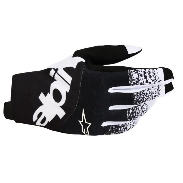 Techstar Gloves — M, Black/White, Short Cuff, Touchscreen Enabled Fingers