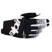 Techstar Gloves — M, Black/White, Short Cuff, Touchscreen Enabled Fingers