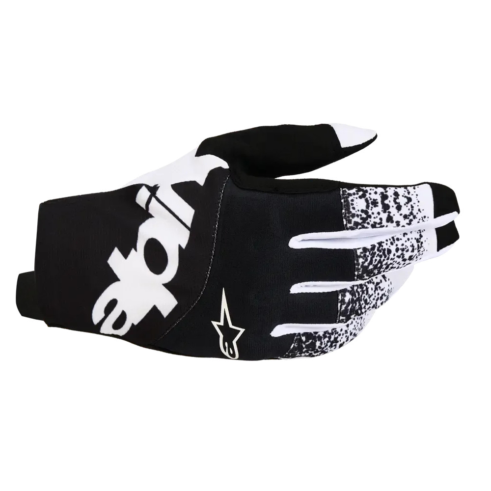 Techstar Gloves — M, Black/White, Short Cuff, Touchscreen Enabled Fingers