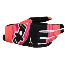 Alpinestars Techstar Gloves — XL, Black, Fuchsia, Coral, Short Cuff, Touchscreen Enabled Fingers