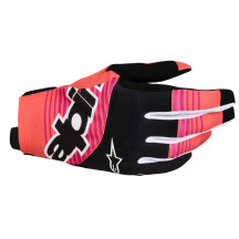 Techstar Gloves — 2XL, Black/Fuchsia/Coral