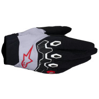 Youth Full Bore V2 Gloves — Youth, 2XS, Black/Red/White/Light Lilac