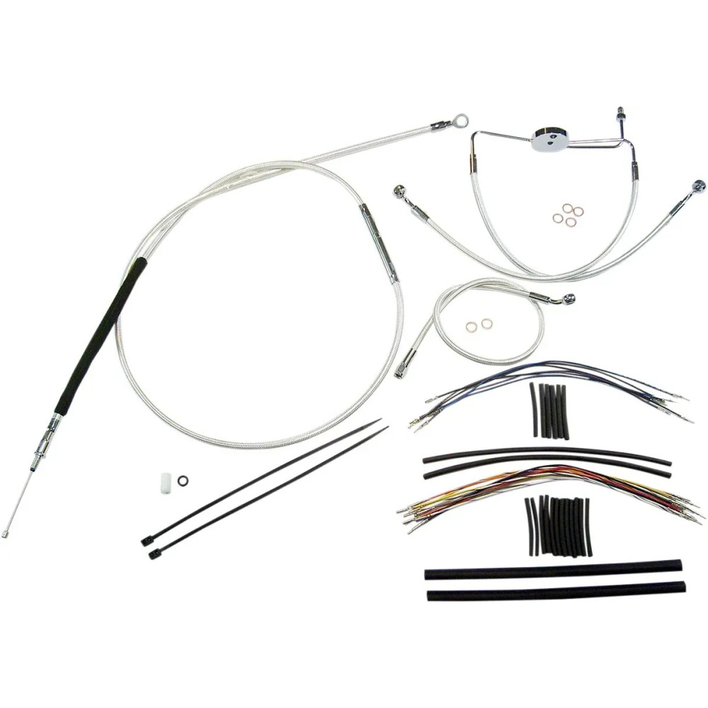 Sterling Chromite II® Designer Handlebar Installation Kit — 45.5–51 cm (18"–20"), Ape Hanger, Chrome