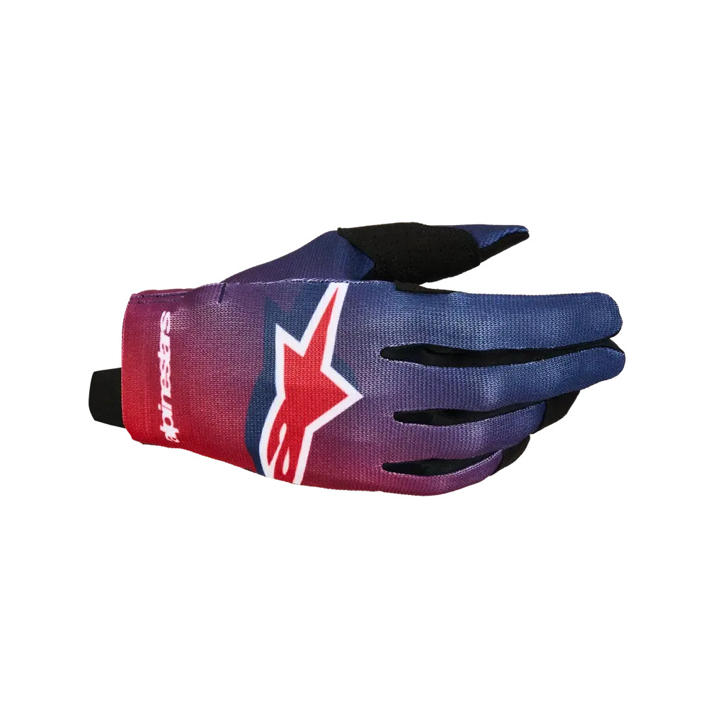 Youth Radar Gloves — Youth, M, Black, Blue, Red