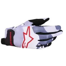 Youth Radar Gloves — 3XS, Gray, Short Cuff, MX