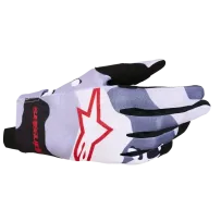 Youth Radar Gloves — 3XS, Gray, Short Cuff, MX