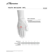 Youth Radar Gloves — 3XS, Gray, Short Cuff, MX