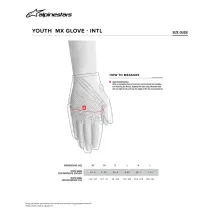 Youth Radar Gloves — 3XS, Gray, Short Cuff, MX