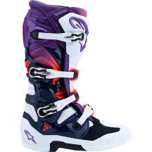 Tech 7 Boots — Men's, Over-Calf, White, Blue, Purple, Fluorescent Red, EU 52, US 16