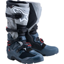 Tech 7 Enduro Drystar® Boots — Waterproof, Over-Calf, EU 48, US 13, Red/Dark Gray