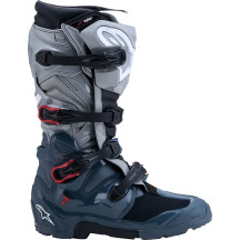 Tech 7 Enduro Drystar® Boots — Waterproof, Over-Calf, EU 48, US 13, Red/Dark Gray