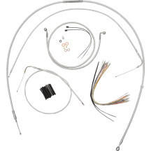 Sterling Chromite II® Designer Handlebar Installation Kit — 15"–17" fit, Ape Hanger, Chrome