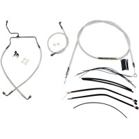 Sterling Chromite II® Designer Handlebar Installation Kit — Ape hanger, 15–17 in (38–43 cm), Chrome