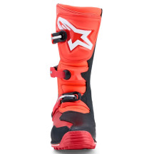 Tech-T Boots — EU 42, US 8, Over-Calf, Red, Black, White, Fluorescent Red