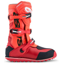 Tech-T Boots — EU 43, US 9, Over-Calf, Red, Black, White, Fluorescent Red