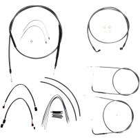 Black Pearl™ Designer Handlebar Installation Kit — 30.5–35.5 cm (12"–14"), Ape Hanger, Black