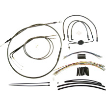 Black Pearl™ Designer Handlebar Installation Kit — Ape hanger fit, 38–43 cm (15–17 in), Black