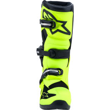 Botas Youth Tech 7S — Juvenil, negro, amarillo flúor, US 3, EU 35.5