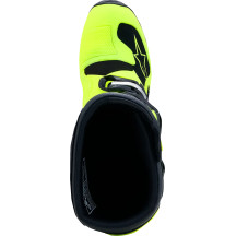 Botas Youth Tech 7S — Juvenil, Sobre la pantorrilla, Negro, Amarillo fluorescente, US 7