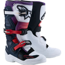 Botas Youth Tech 7S — Youth, Over-Calf, EU 42, US 8, Black, White, Purple, Dark Blue