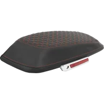 Dragon Scale Saddlebag Lid Covers — Pair, Black/Orange, Saddlehyde Vinyl, Left/Right