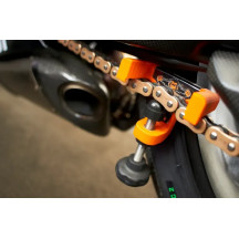 Herramienta de tensado de cadena para motocicleta — Cadena de transmisión, plástico