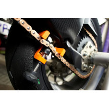 Herramienta de tensado de cadena para motocicleta — Cadena de transmisión, plástico