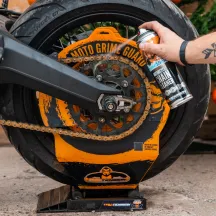 Moto Grime Guard — Orange, Plastic