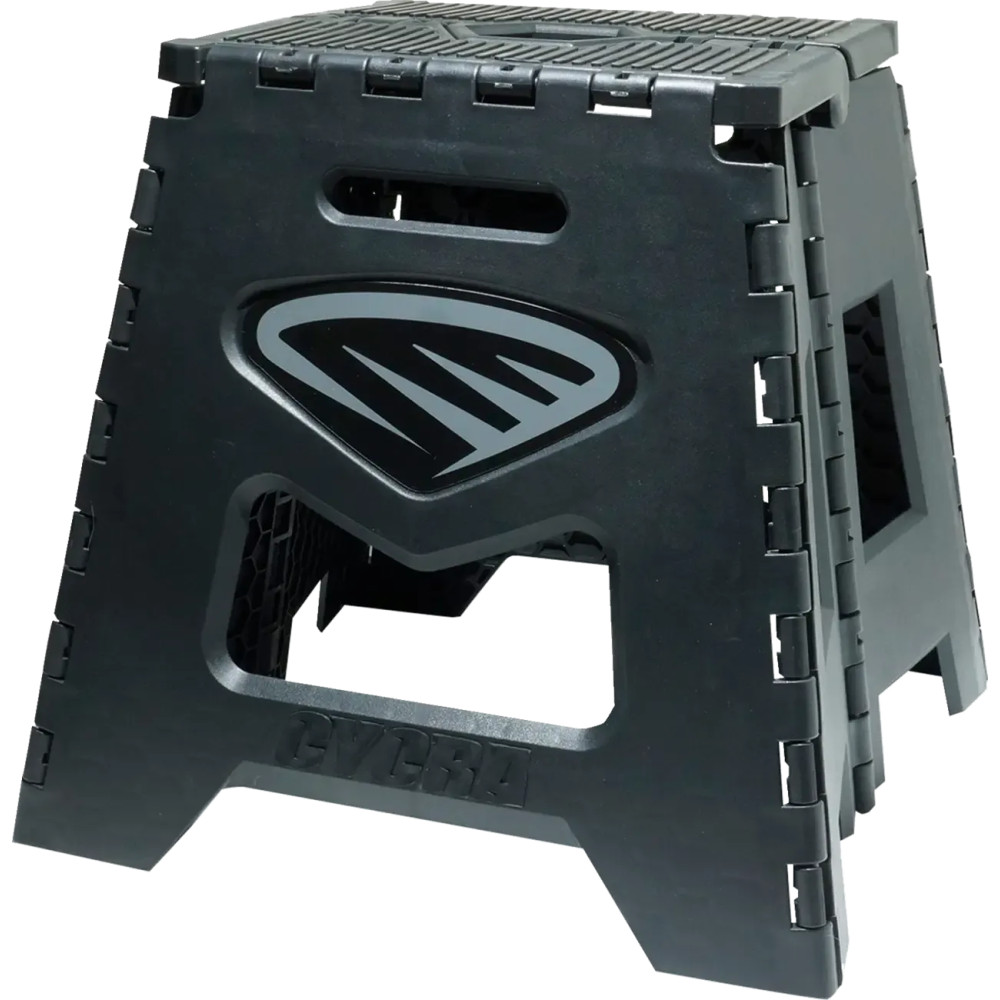 Folding Moto Stand — Black, Plastic