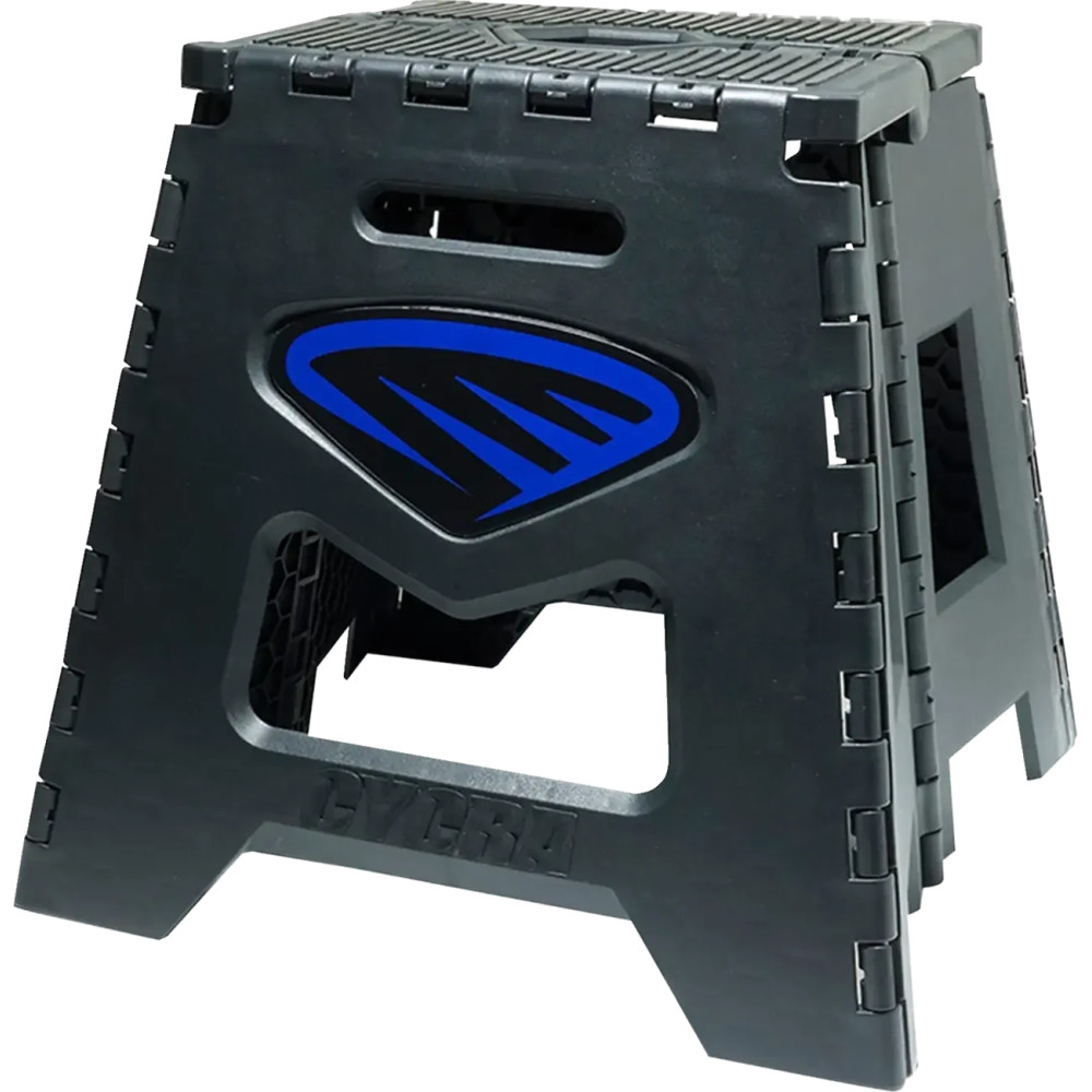 Folding Moto Stand — Black, Blue