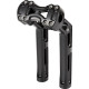 Elevadores Wayback — 3" pullback, 10" rise, 1" clamp, negro brillo
