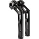 Elevadores Wayback — 3" pullback, 10" rise, 1" clamp, negro brillo