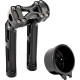 Elevadores Wayback — 3" de retroceso, 3-1/2" entre centros, negro brillo