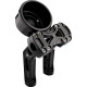 Elevadores Wayback — 3" pullback, 7" rise, 1" diámetro de sujeción, negro brillo