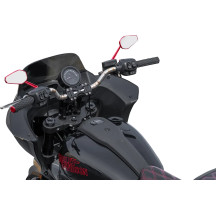 Elevadores Wayback — 3" pullback, 7" rise, 1" diámetro de sujeción, negro brillo