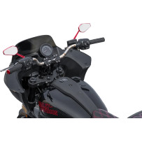 Elevadores Wayback — 3" pullback, 7" rise, 1" diámetro de sujeción, negro brillo