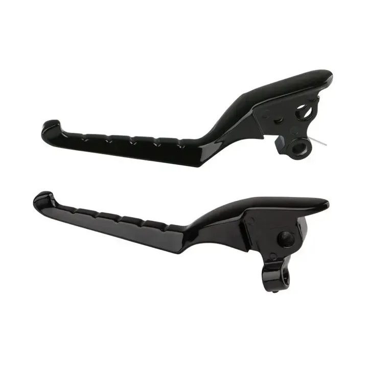 Conjunto de manetas Kuryakyn ENYGMA™ — negro, aluminio, delantero, par