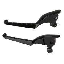 Conjunto de manetas Kuryakyn ENYGMA™ — negro, aluminio, delantero, par