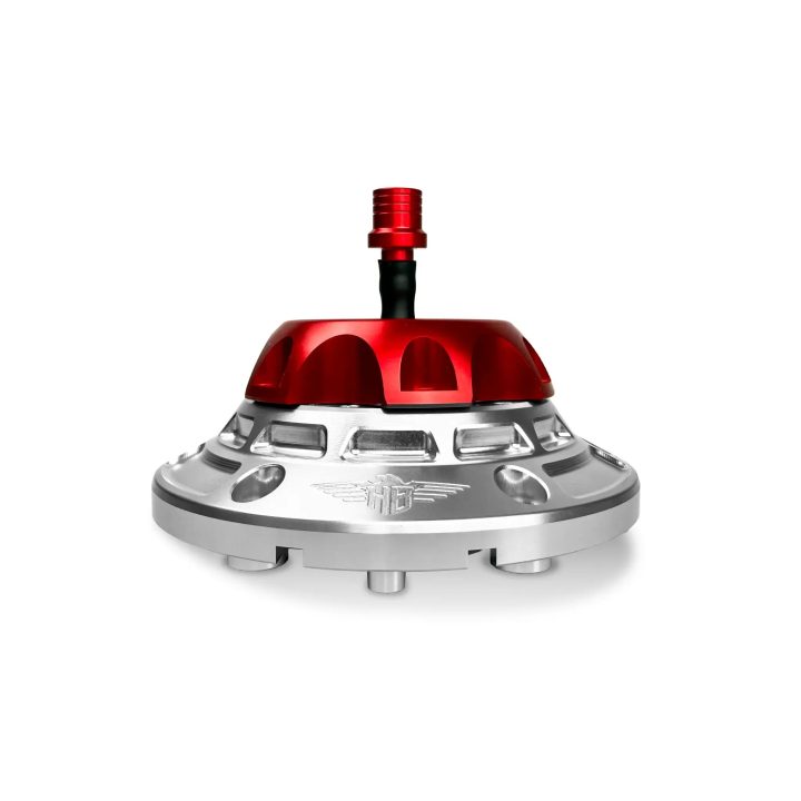 Performance Vented Fuel Cap — Red, Silver, Anodized
