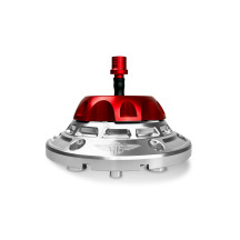 Performance Vented Fuel Cap — Red, Silver, Anodized