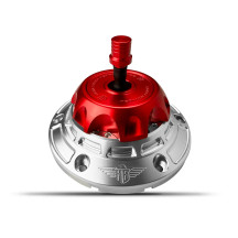 Performance Vented Fuel Cap — Red, Silver, Anodized