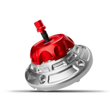 Performance Vented Fuel Cap — Red, Silver, Anodized