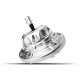Performance Vented Fuel Cap — Vented, Silver, Anodized