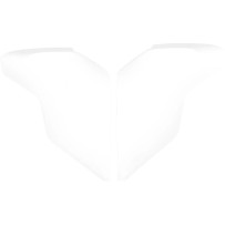 Placas laterales para casco Ultraflite™ — Blanco, brillo
